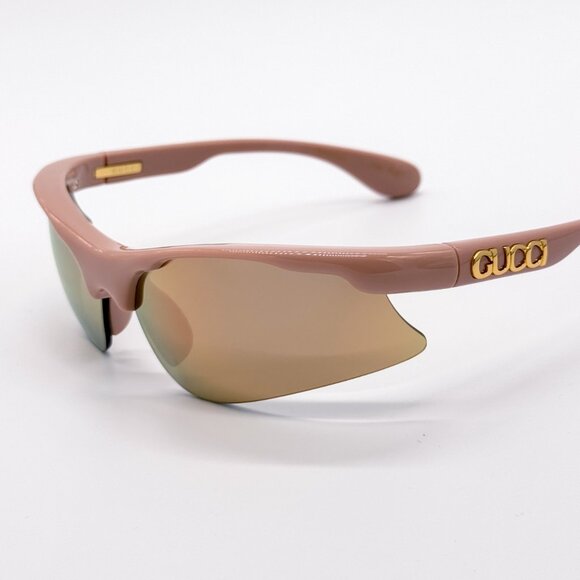 NEW GUCCI GG1774S 004 PINK MIRROR MASK UNISEX SUNGLASSES GUCCI - Picture 5 of 12